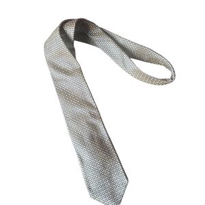 Chaps By Ralph Lauren Gold and Blue Silk Tie